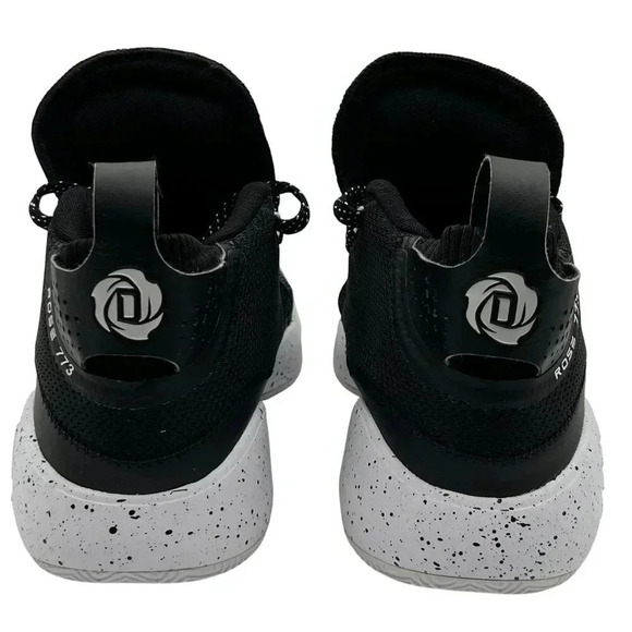 Adidas Men 8 Women 9.5 Rose 773 FX7123 Basketball Shoes Black & White Athleisure